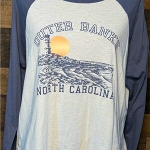 Ultra Flirt Blue and White Long Sleeve Tee